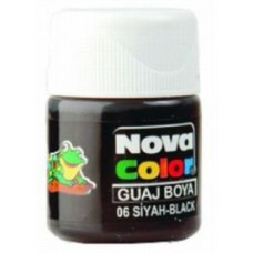 Nova Color Guaj Boya, Nova Color Siyah Şişe Guaj Boya Kutuda 12 Adet Toptan Satış
